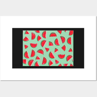 Watercolor Watermelon Posters and Art